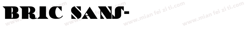 Bric Sans字体转换